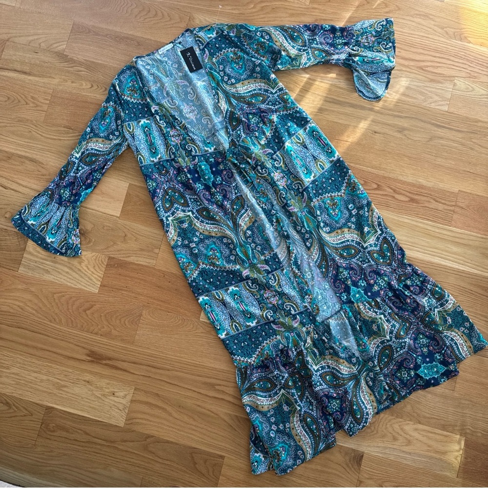 Bohemian Paisley Maxi Dress